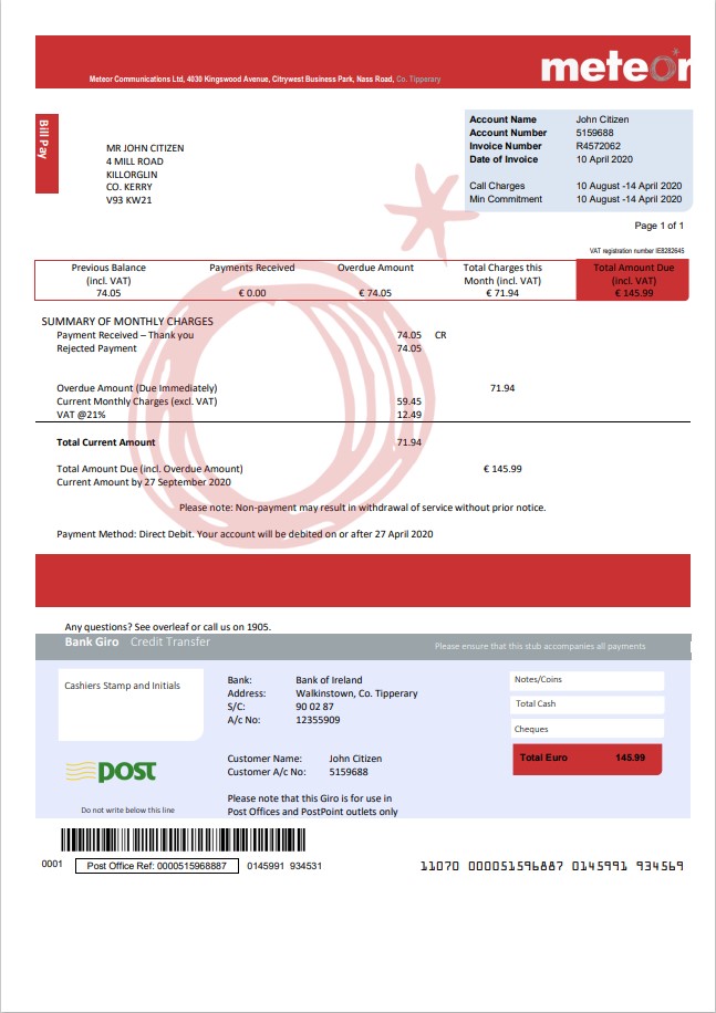  Minol USA business utility bill 